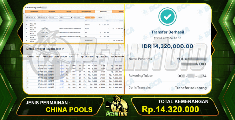 TOGEL CHINA JP PETANITOTO