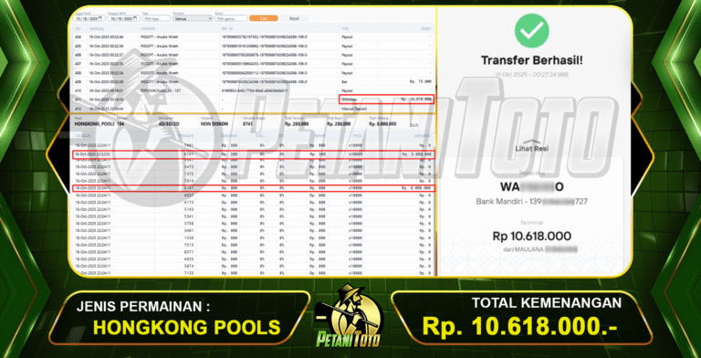 PASARAN HONGKONG POOLS PETANITOTO