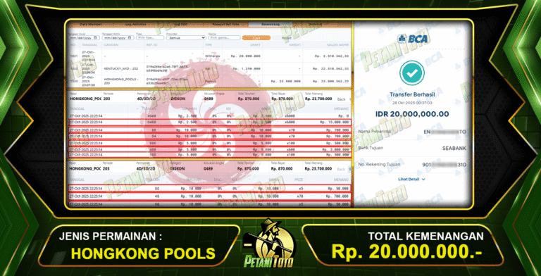 HONGKONG LOTTO JACKPOT PETANITOTO