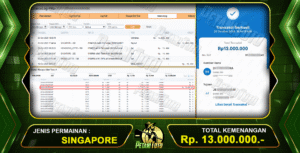 KEMENANGAN TOGEL SINGAPORE PETANITOTO