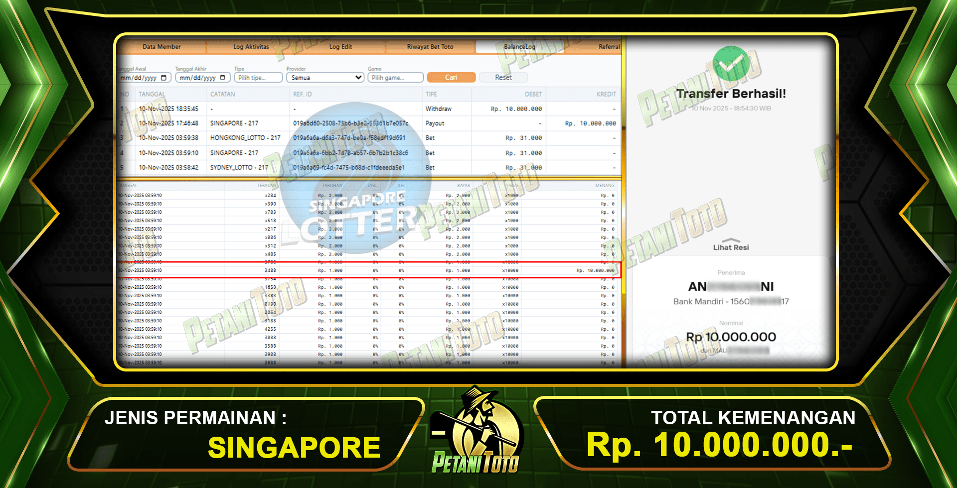 TOGEL SGP TEMBUS PETANITOTO