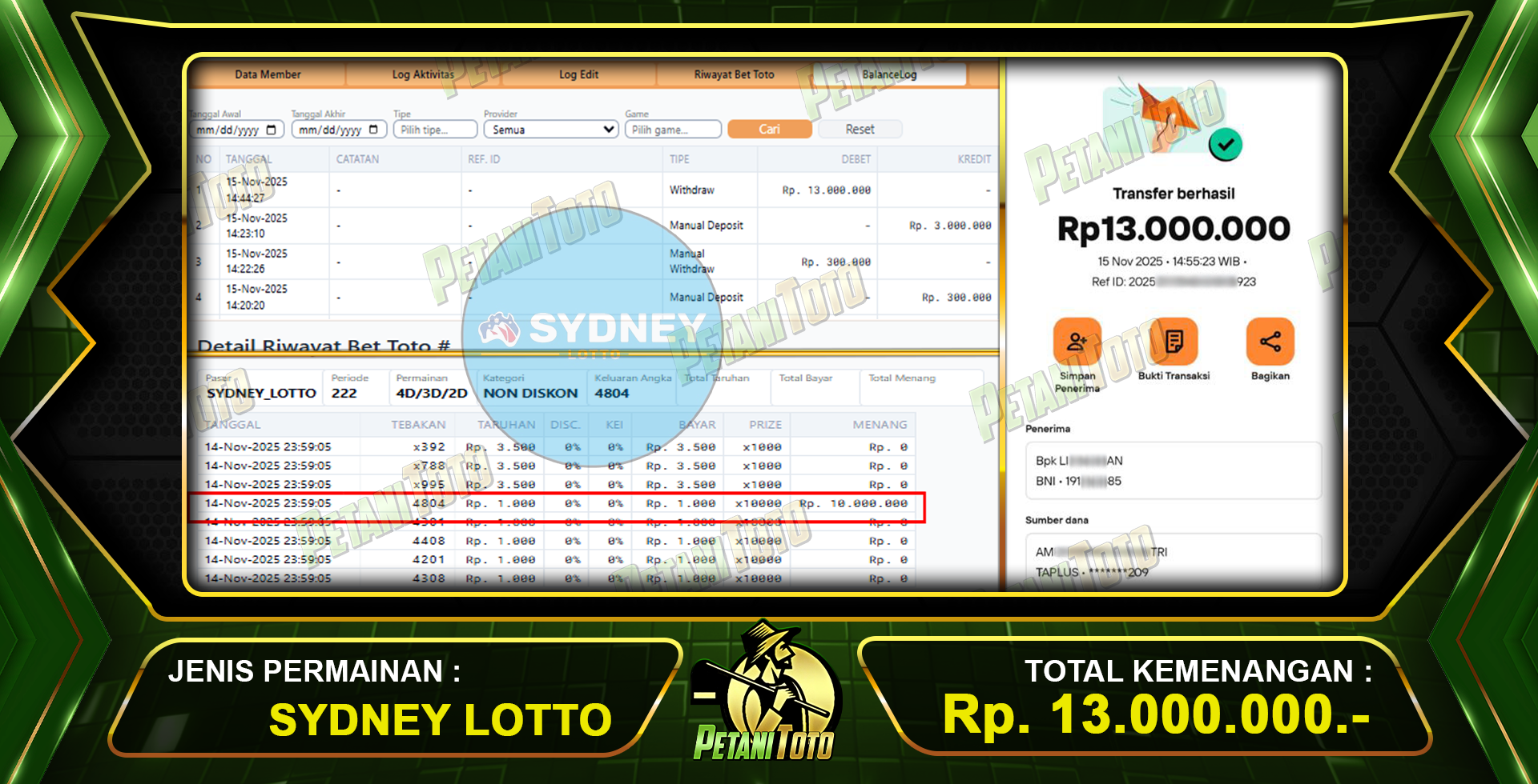 CUAN BOSKU TOGEL PETANITOTO