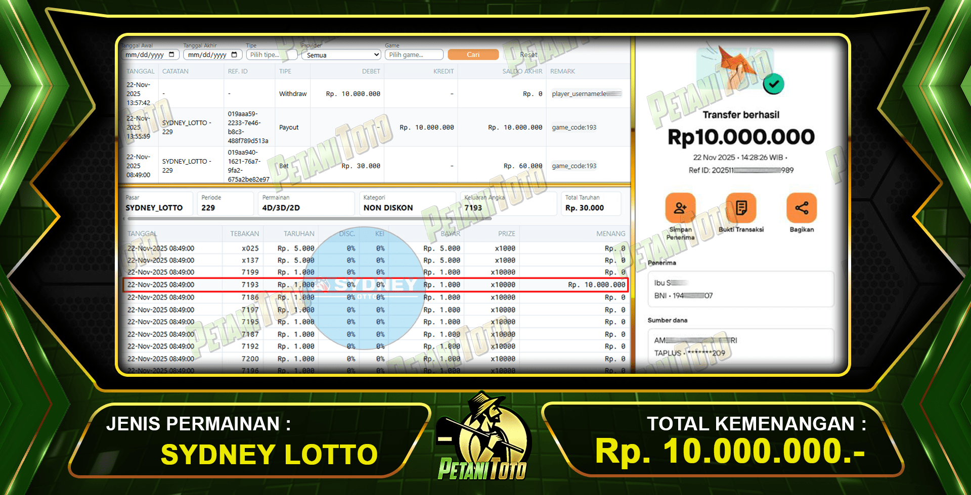JACKPOT TOGEL DI PETANITOTO