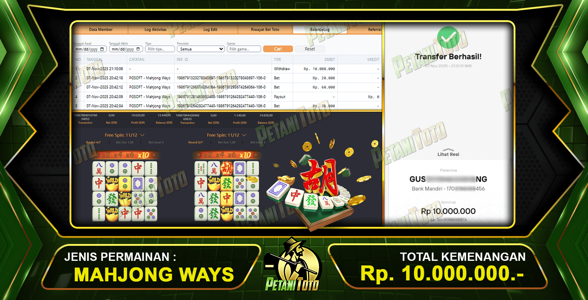 MAHJONG PETANITOTO PALING GACOR