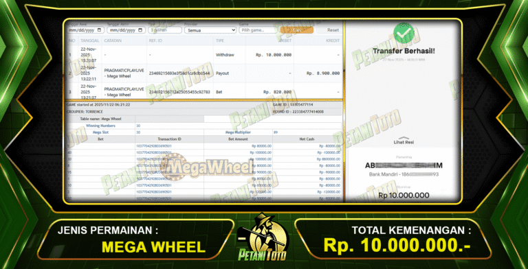 MENANG BESAR MEGA WHEEL