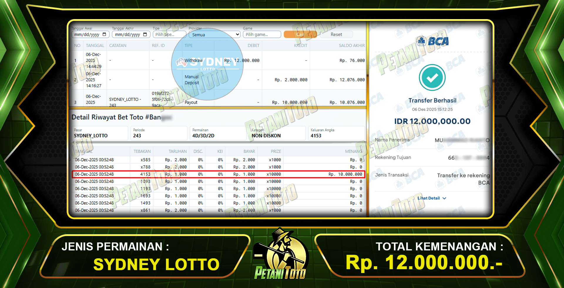 BUKTI LUNAS DI PETANITOTO