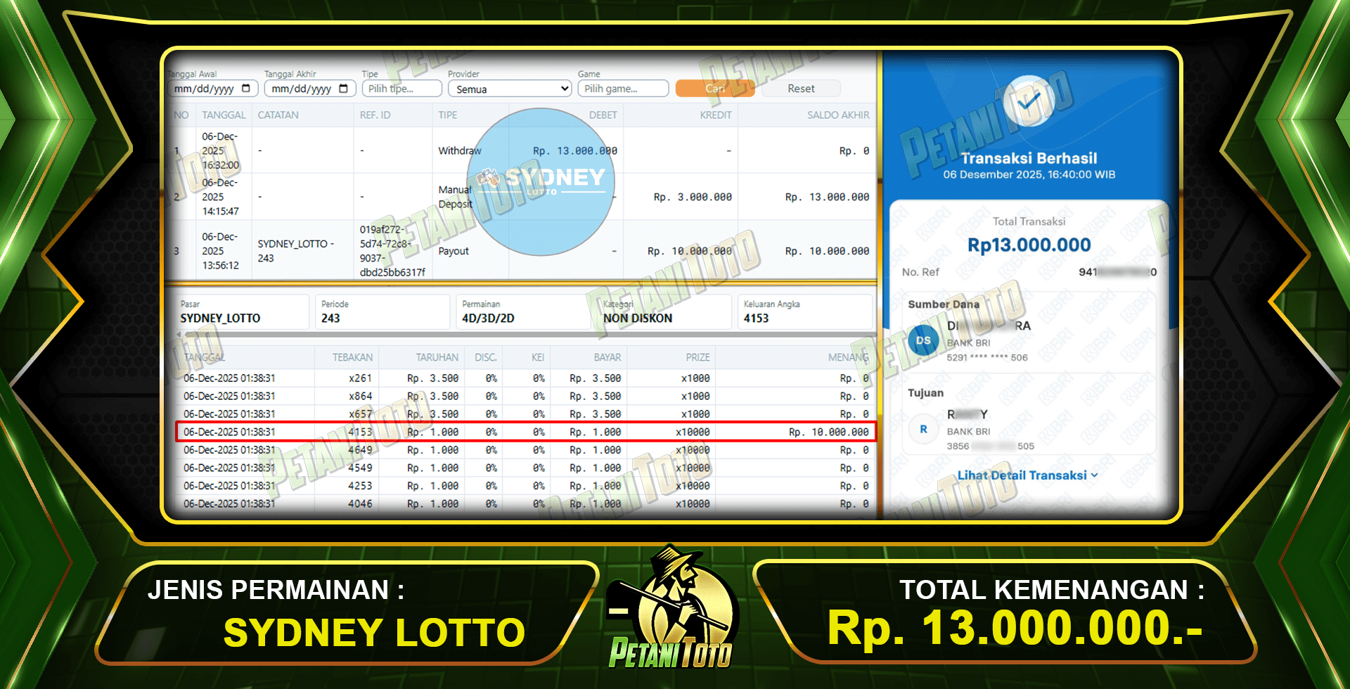 MENANG PASTI DI PETANITOTO