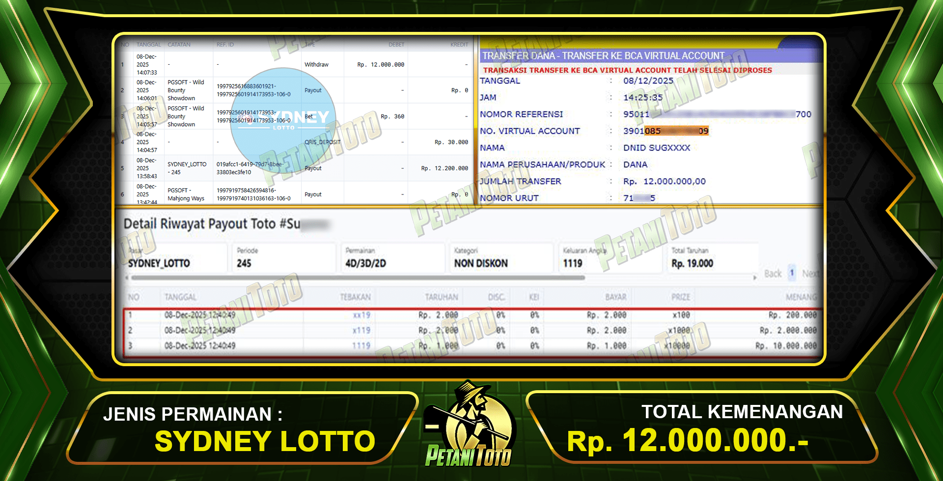 NYATA SYDNEY LOTTO PETANITOTO