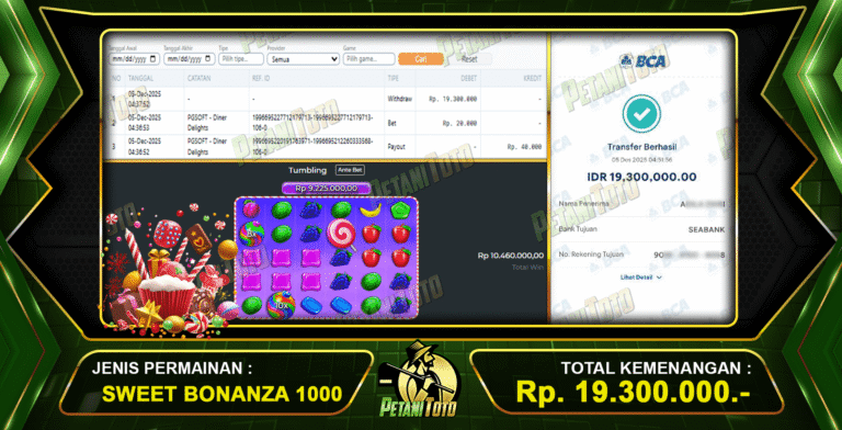 CUAN SWEET BONANZA PETANITOTO