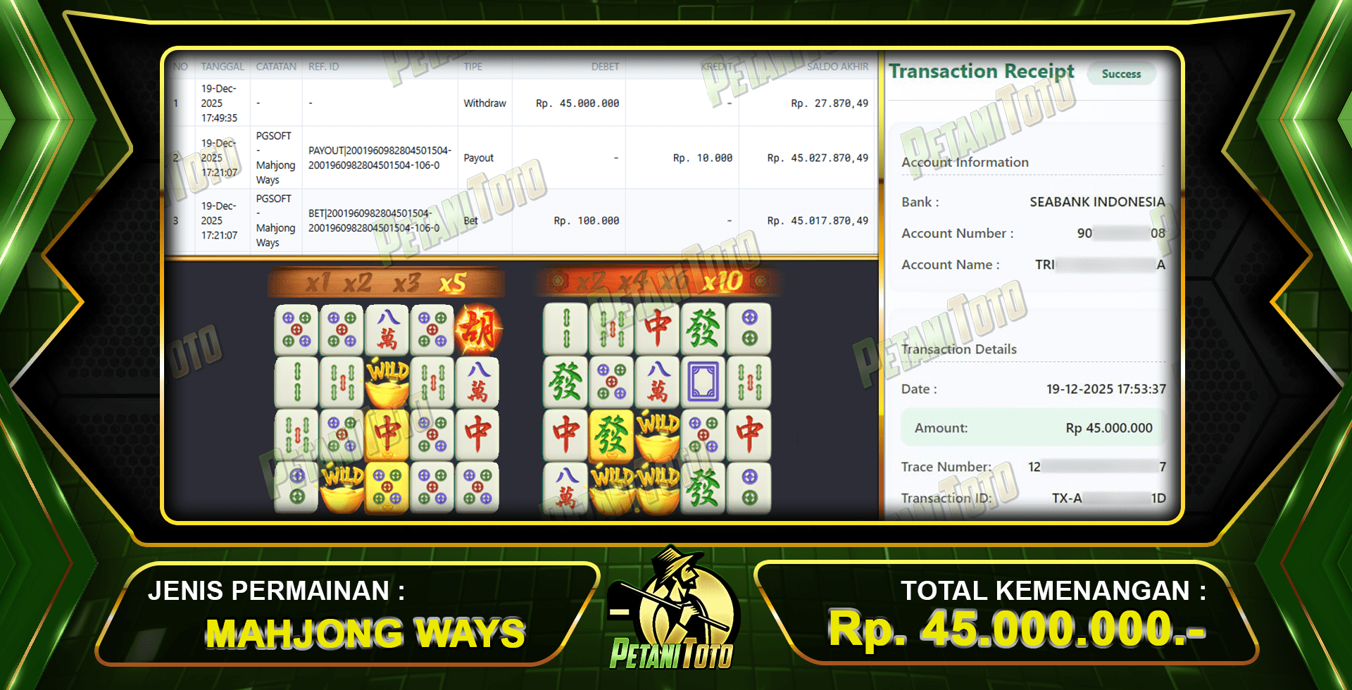 SUPER JACKPOT MAHJONG PETANITOTO