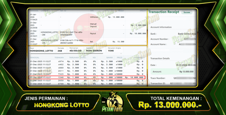 PETANI GACOR LANGSUNG LUNAS