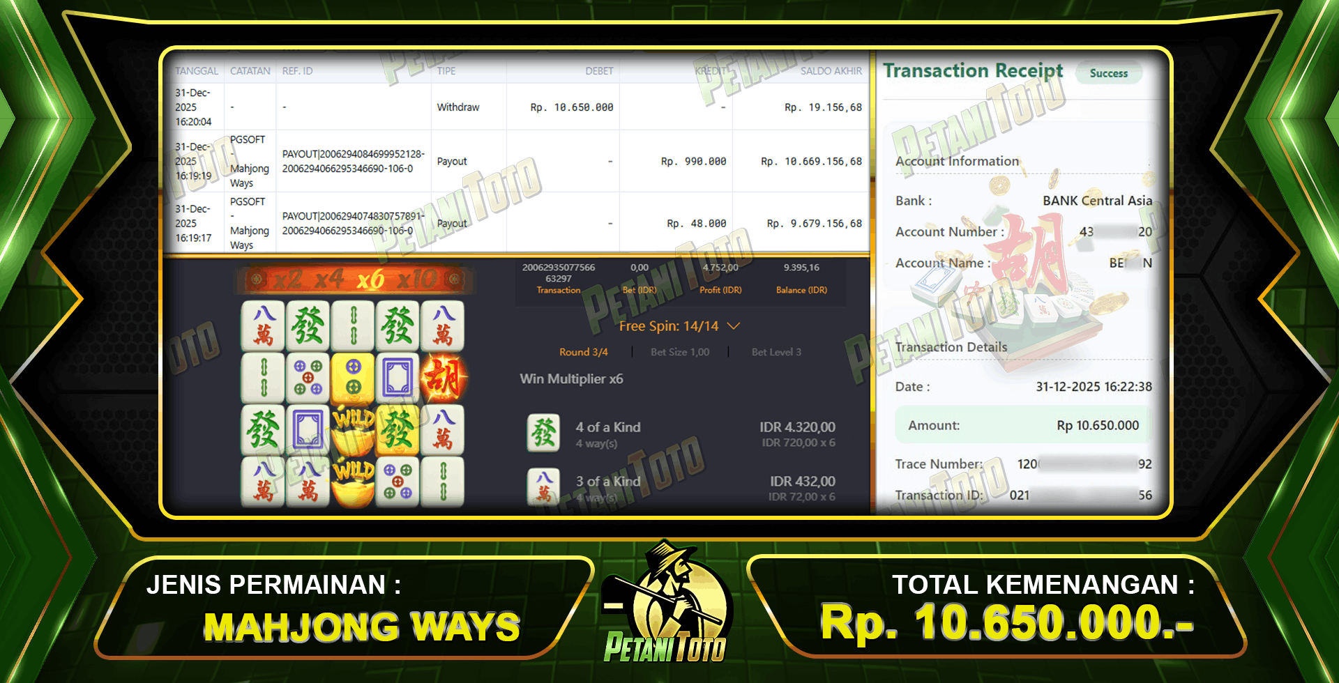 HOKI BESAR DI PETANITOTO