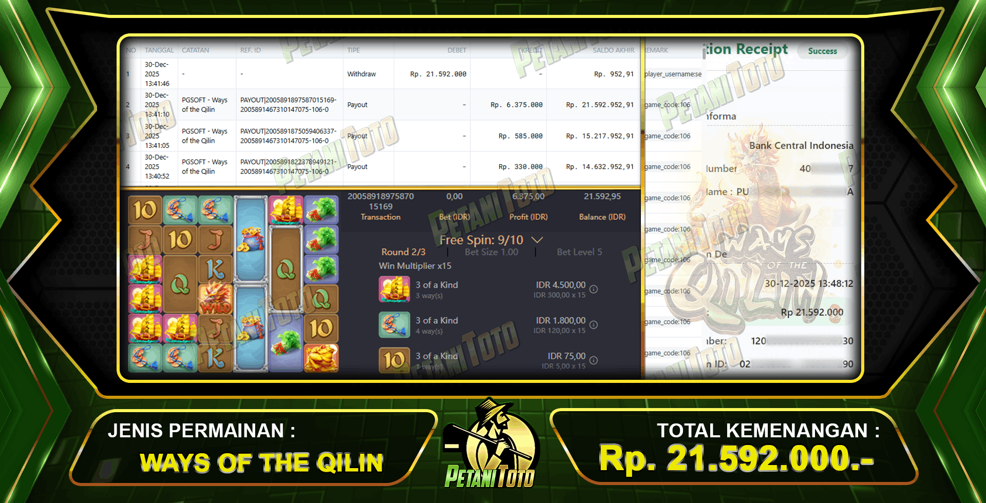 MENANG FANTASTIS SLOT PETANITOTO