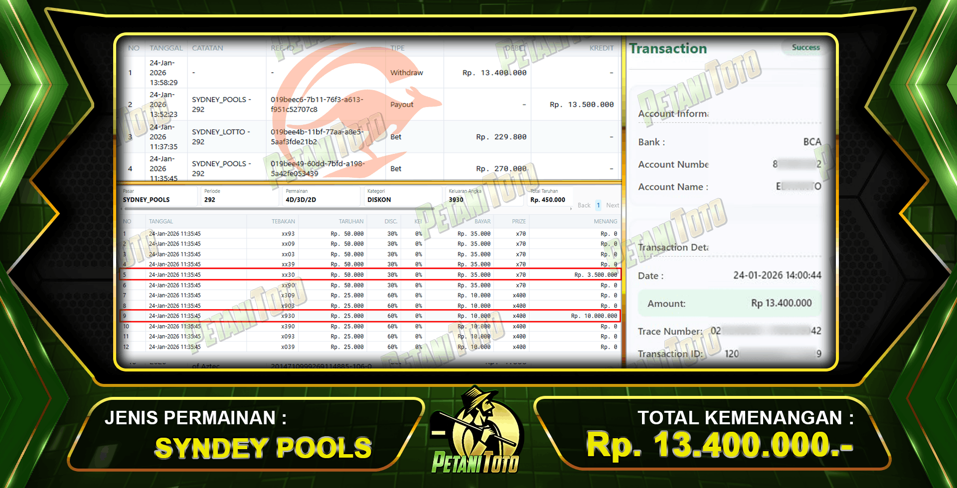TEMBUS FANTASTIS DI PETANITOTO