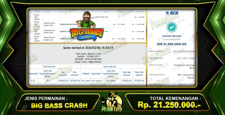 MENANG SLOT CRASH PETANITOTO