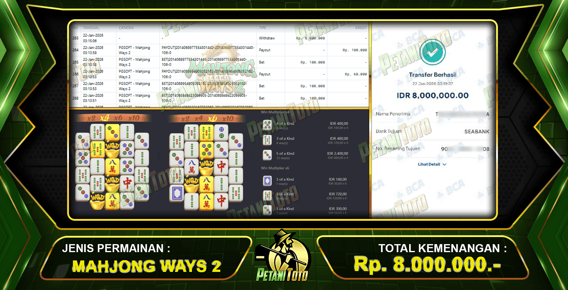 BOCORAN POLA MAXWIN PETANITOTO