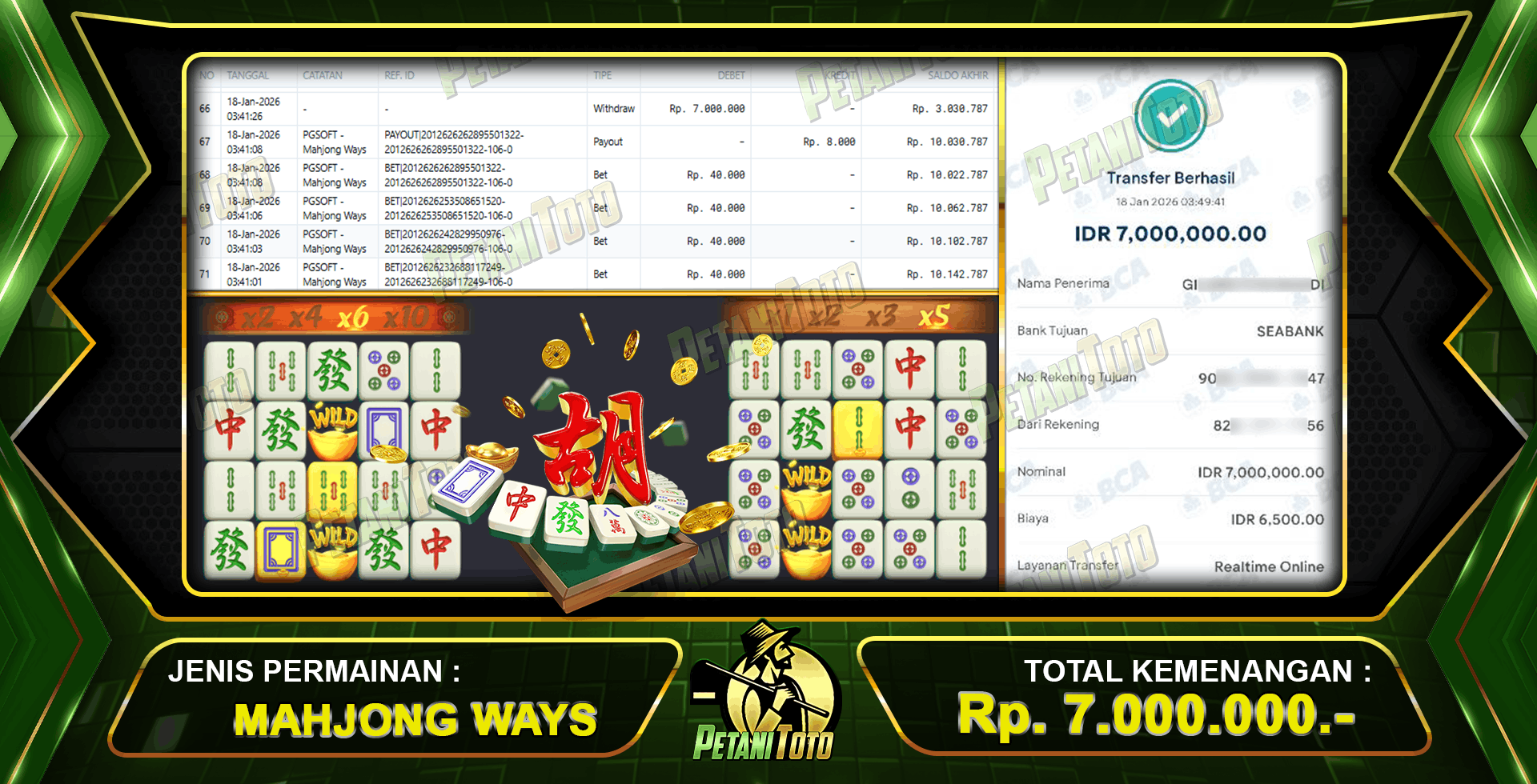 SELALU MEMUASKAN MAHJONG PETANITOTO