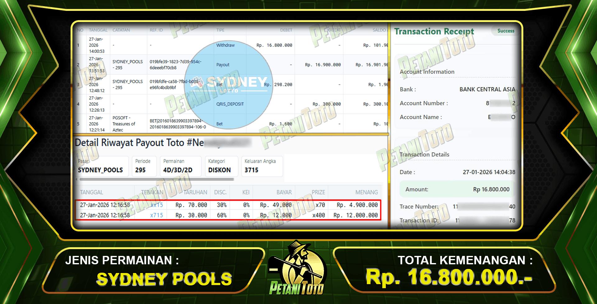WIN SLOT SYDNEY PETANITOTO
