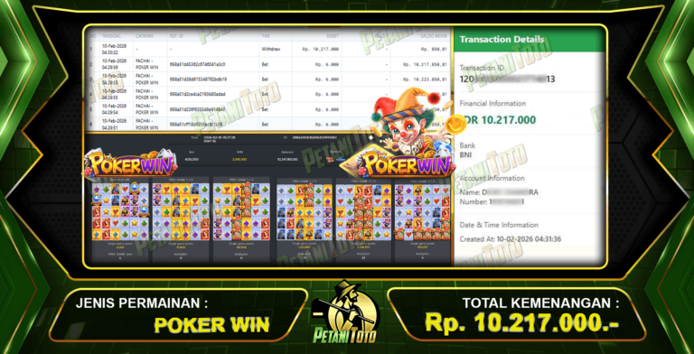 SLOT PETANITOTO ANTI KALAH
