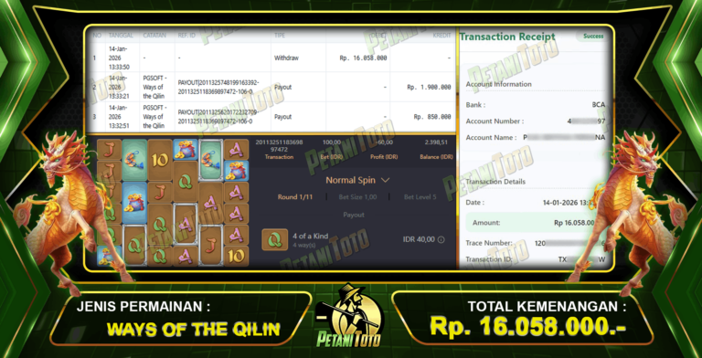 WIN QILIN PETANITOTO