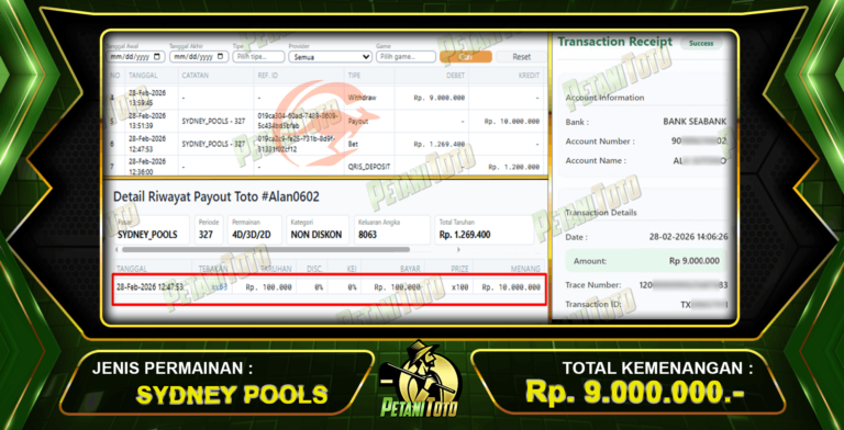 TIDAK PERNAH ZONK PETANITOTO
