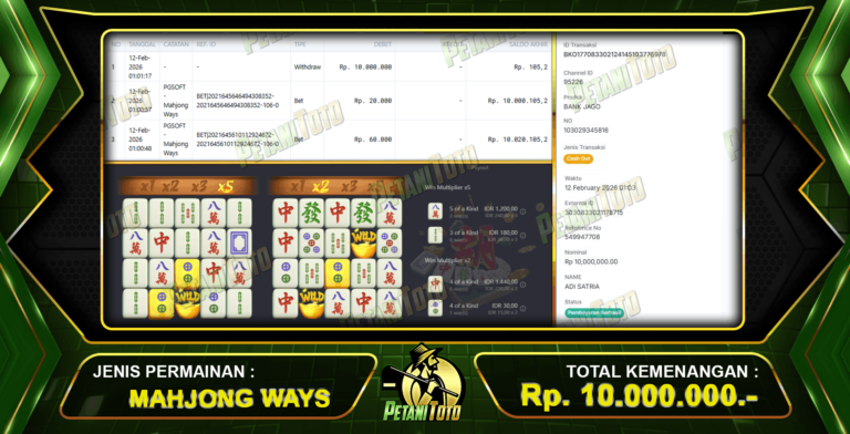 MAHJONG WAYS CUN BANGET
