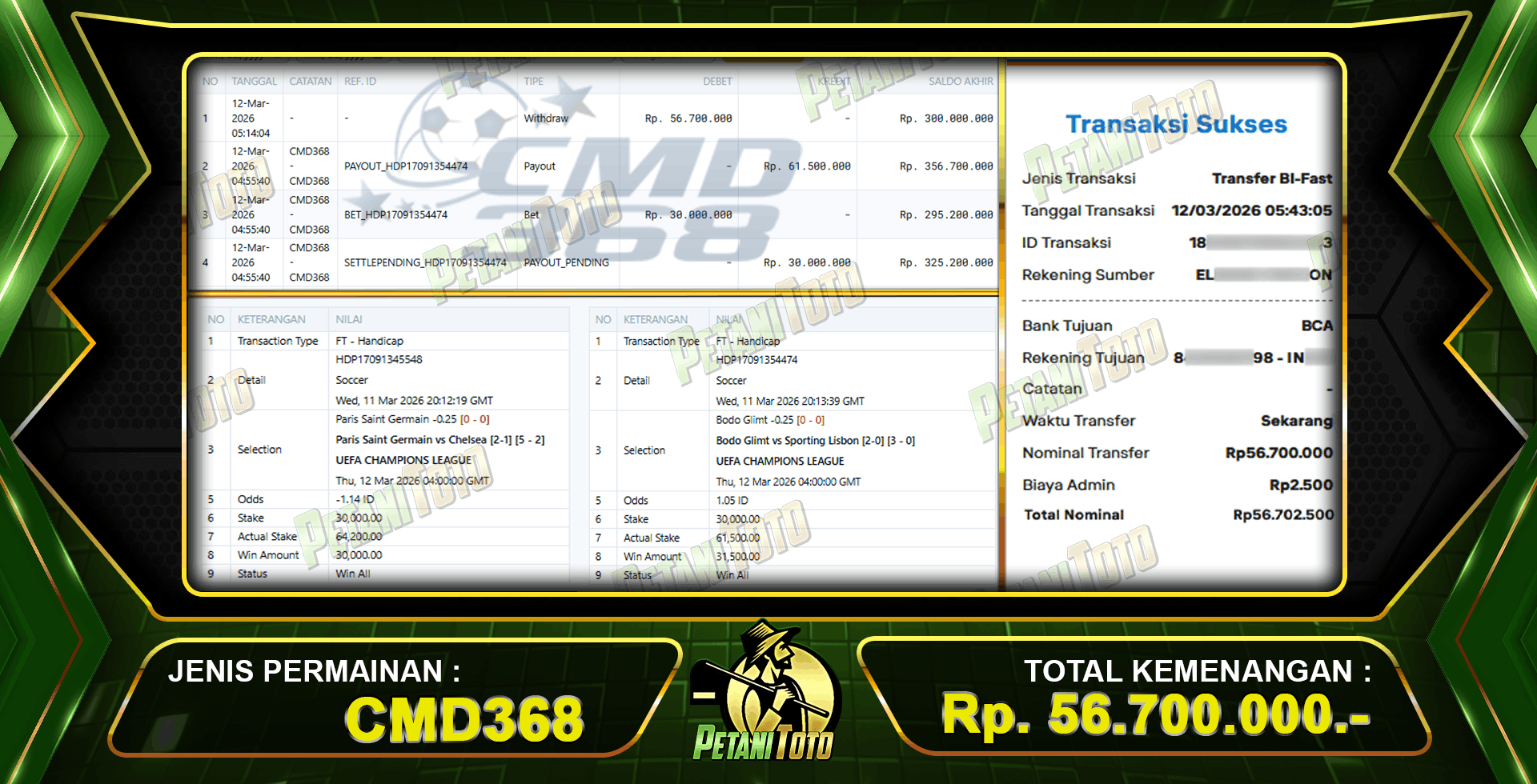 MENYALA JACKPOT PETANITOTO CMD368
