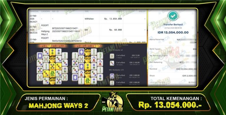 PETANITOTO JACKPOT MAHJONG WAYS2