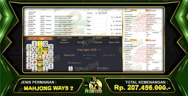 MAHJONG WAYS2 PETANITOTO PAUSSS