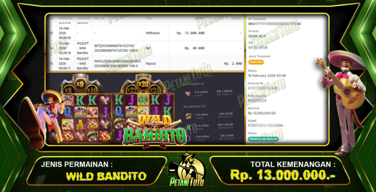 PETANITOTO WIN SLOT BANDITO