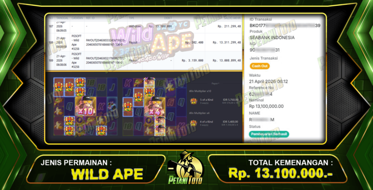 MENANG SLOT WILD PETANITOTO