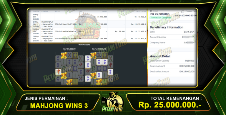 LUAR BIASA MAHJONG PETANITOTO