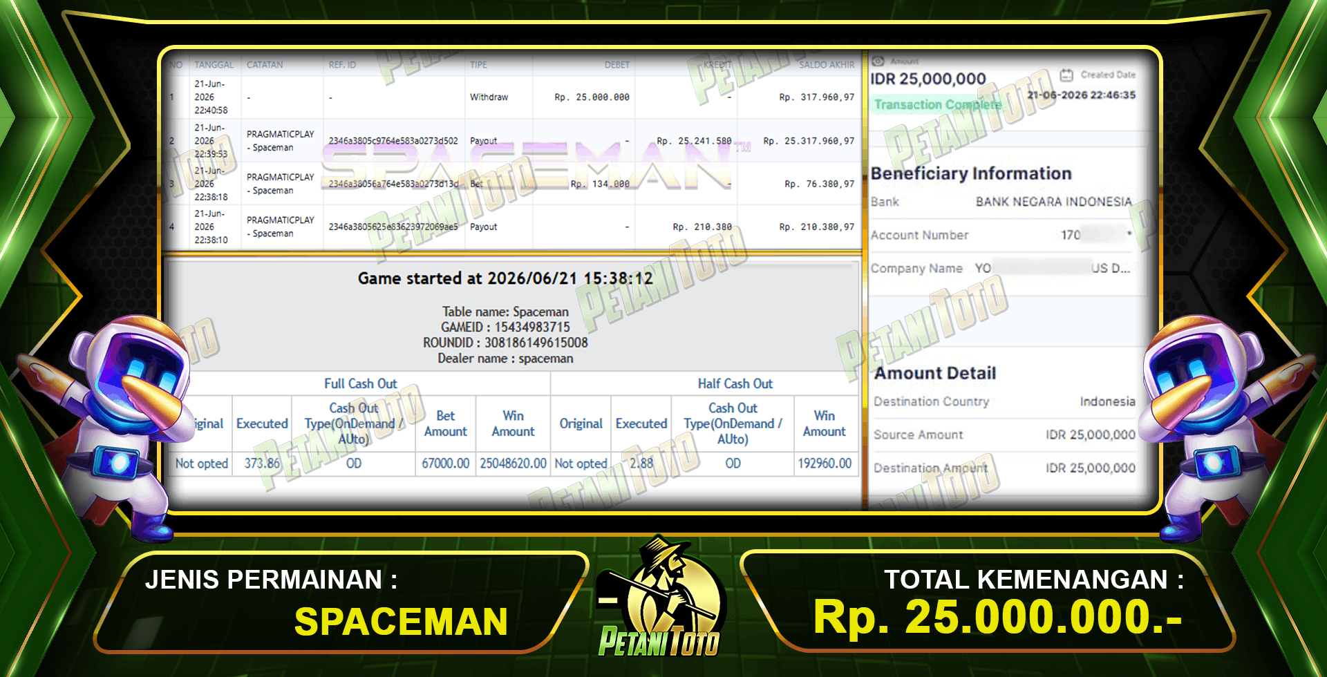 MENANG SLOT SPACEMAN PETANITOTO