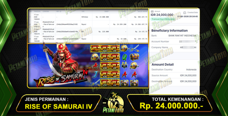 KEMENANGAN SLOT SAMURAI PETANITOTO